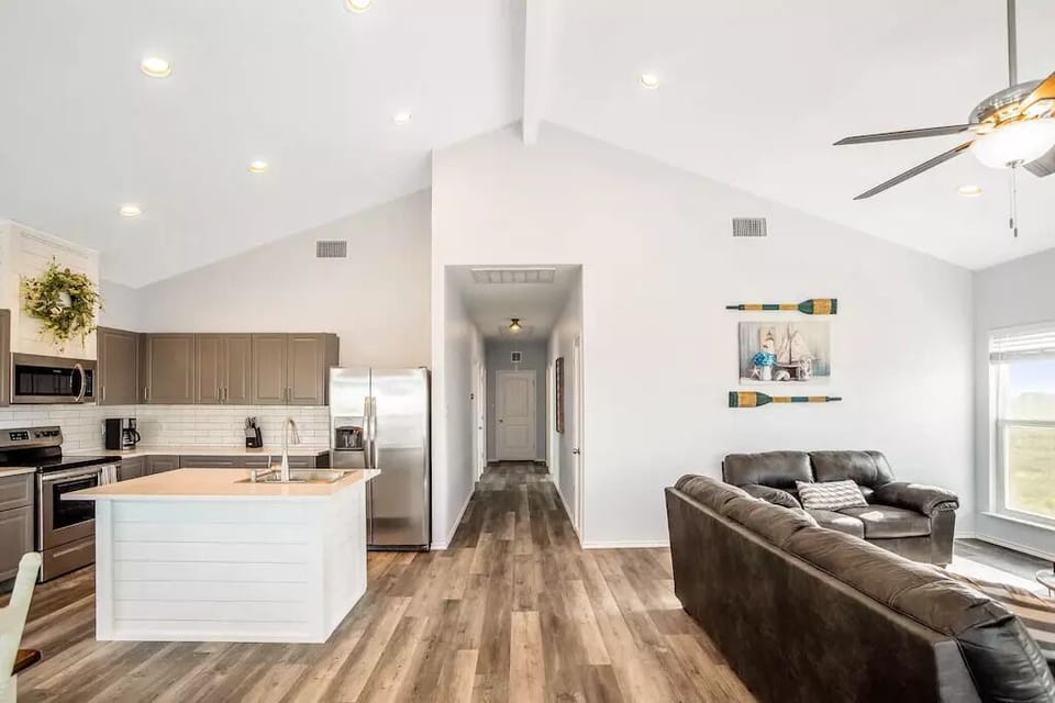 The 3 bedroom/2 bath home is open, bright, and inviting