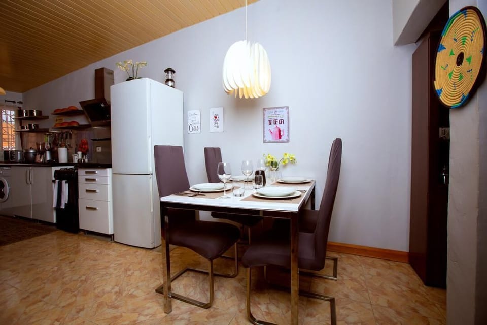 Cooking and dinning area.