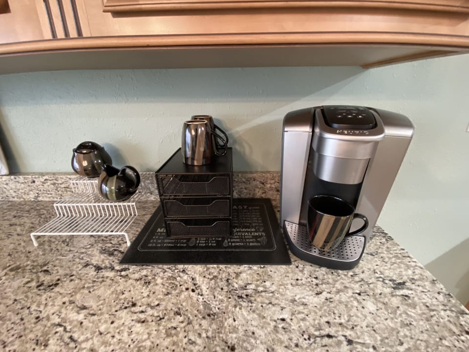 Keurig coffee maker provided