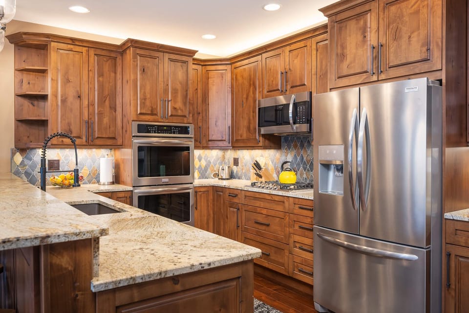 Stainless steel appliances perfect for the chef in your group