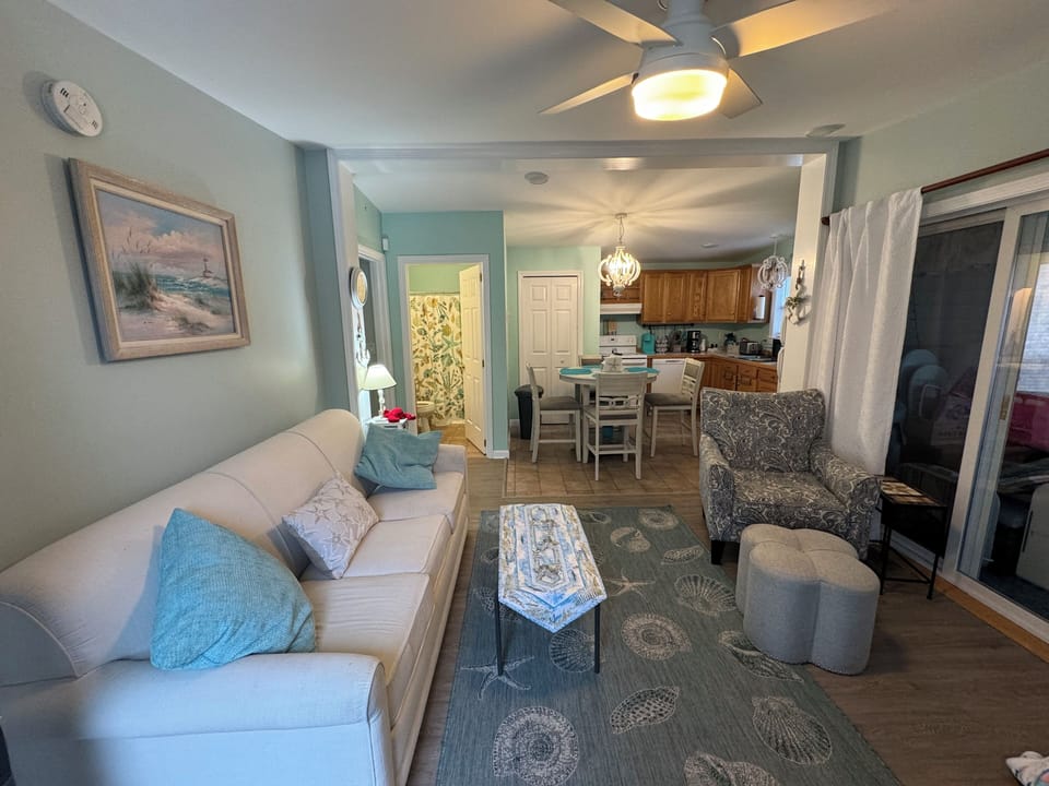 Open concept living room/kitchen