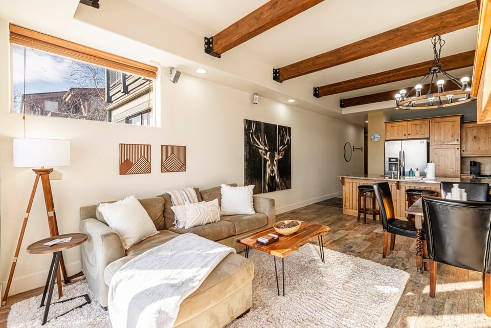 Main floor living/dining area