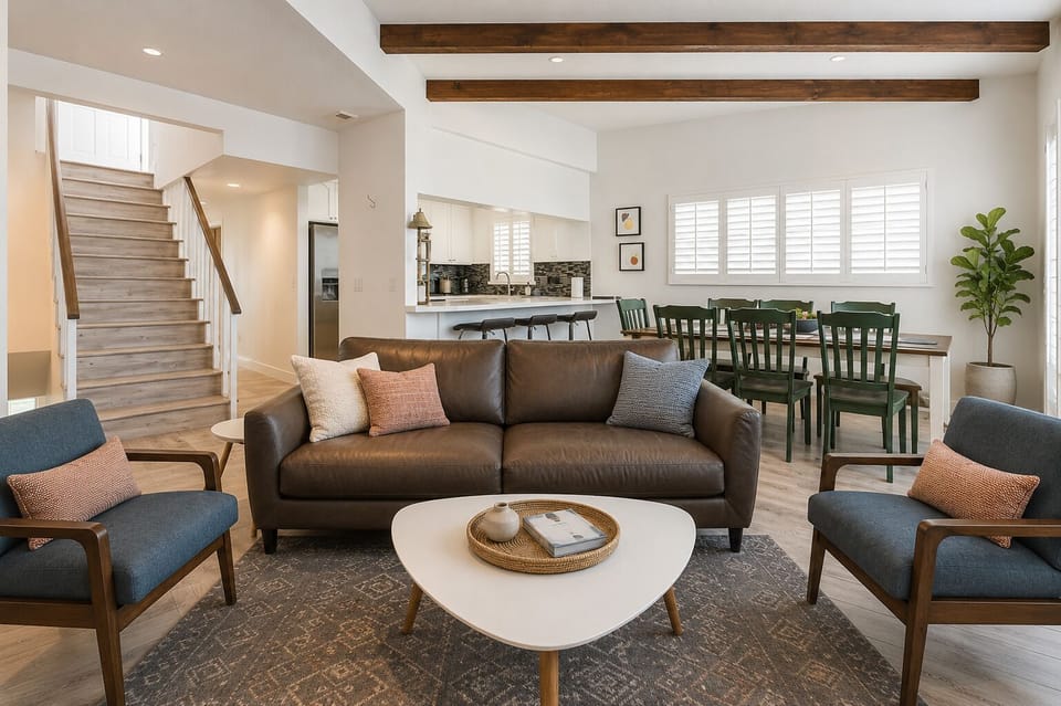 Second Floor Living Room – Open and inviting with plenty of seating for the whole crew.