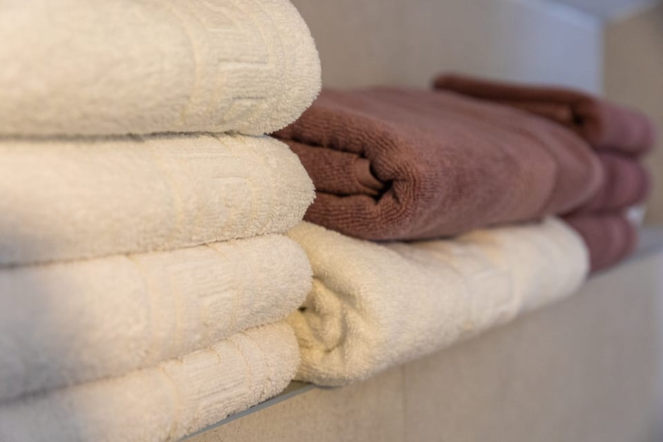 Exclusive Villa | Bathroom | Shower, hydromassage showerhead, hair dryer, towels
