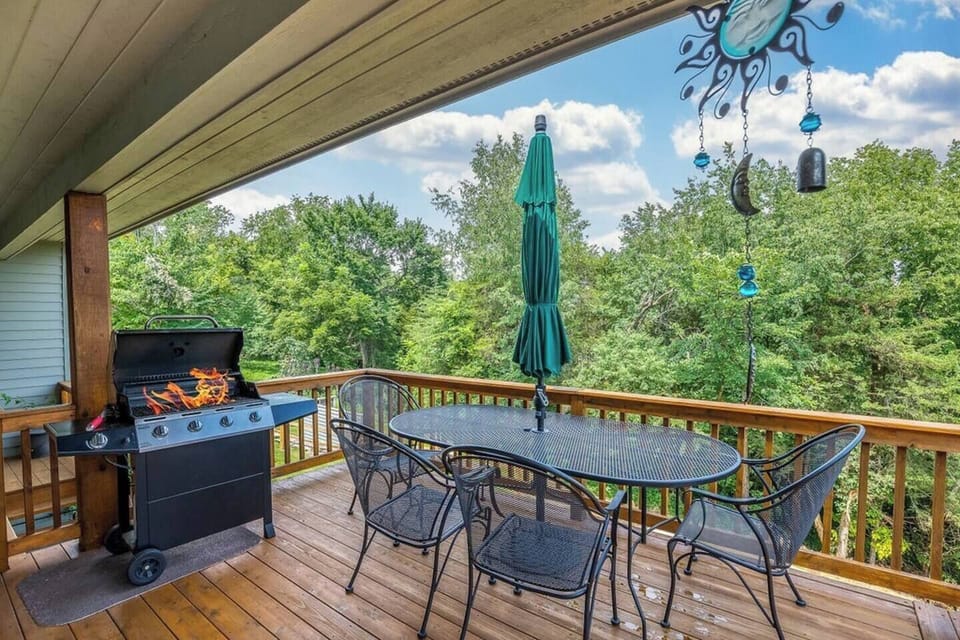 Grill up some delicious food to enjoy on the spacious patio.