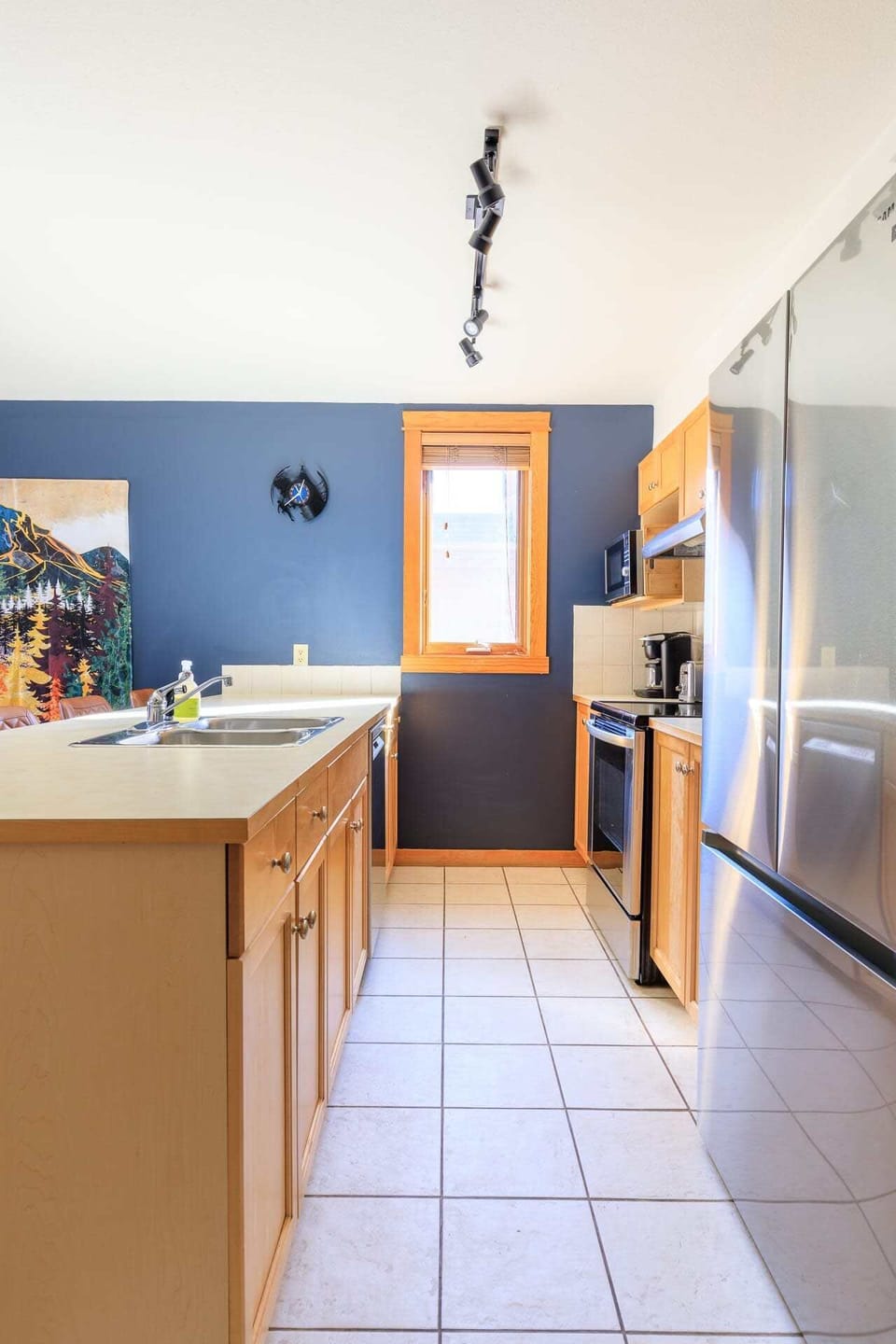 Well-appointed kitchen for home-style cooking.