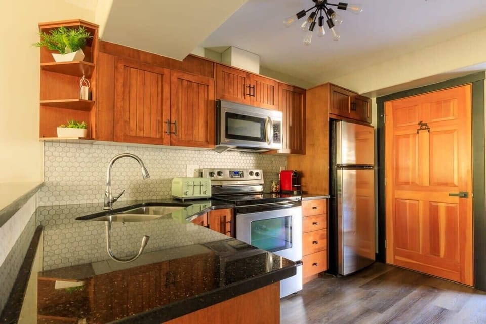 Fully equipped kitchen for all your cooking needs