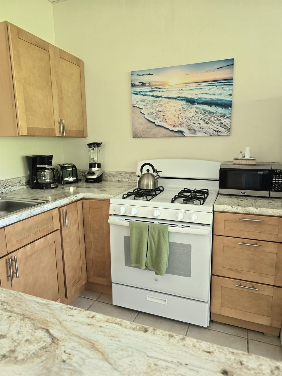 Fully stocked kitchen with everything you need
