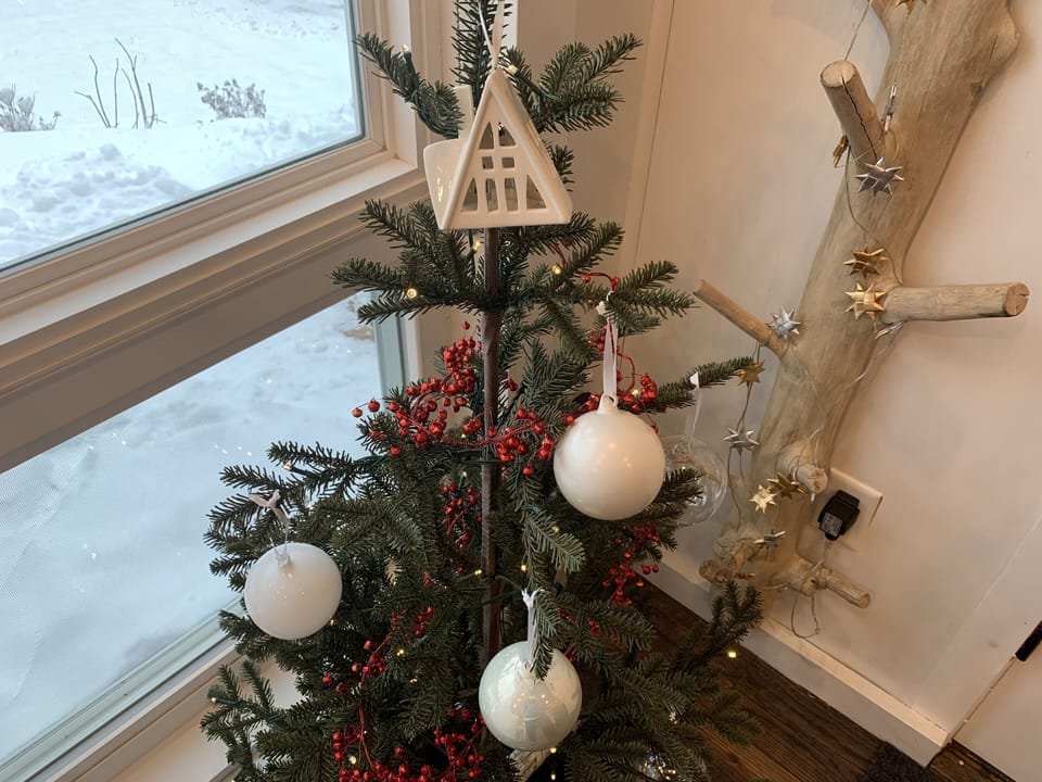 Holiday Decorations add to the cozy atmosphere!
