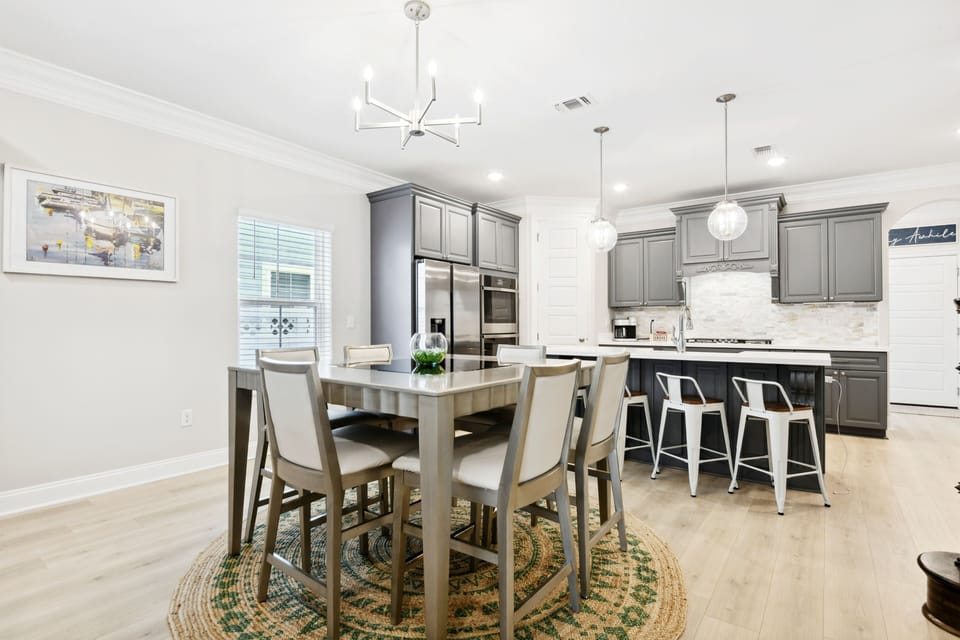 Dining and kitchen