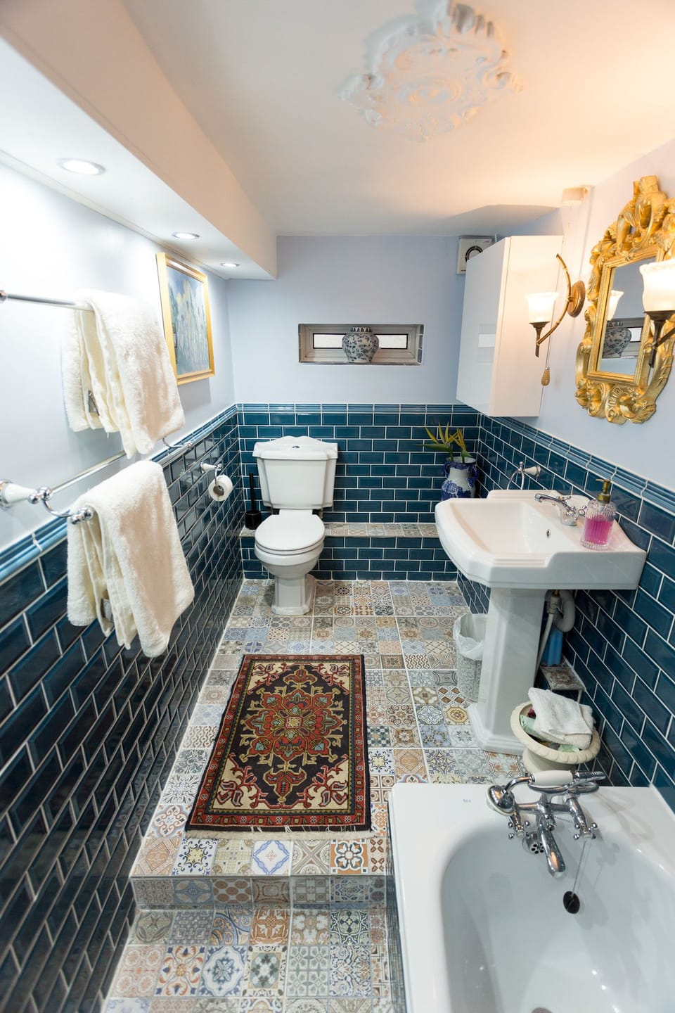 Free toiletries, hair dryer, bidet, towels