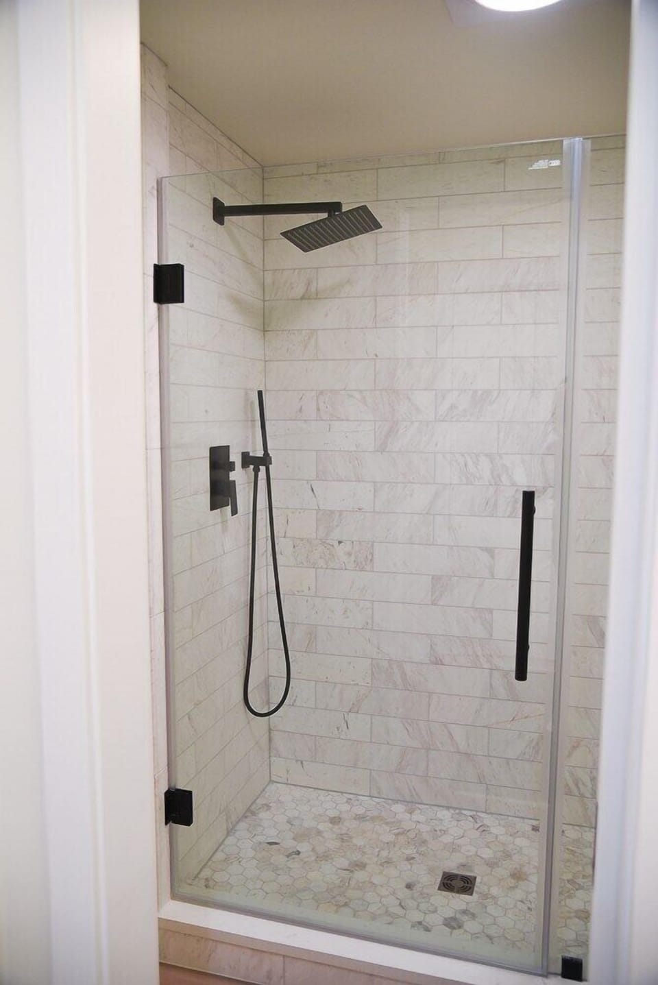 Downstairs spacious shower