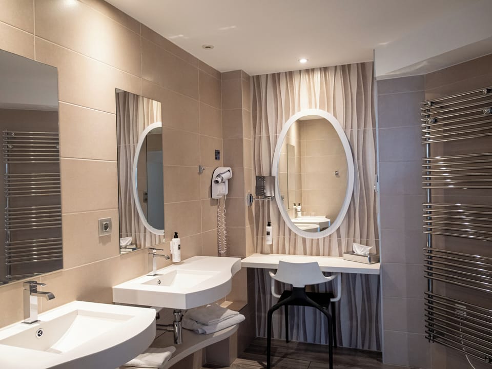 Family Room, Terrace, Pool View | Bathroom | Free toiletries, hair dryer, towels