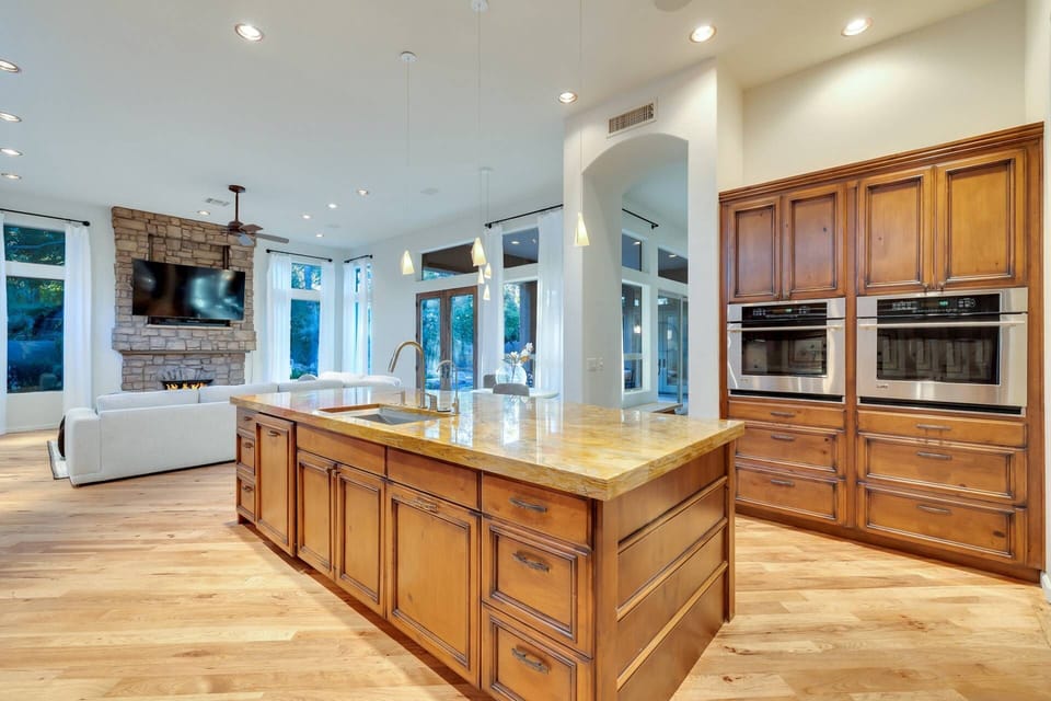 This is where memories are made! Spacious kitchen & family room to gather around!