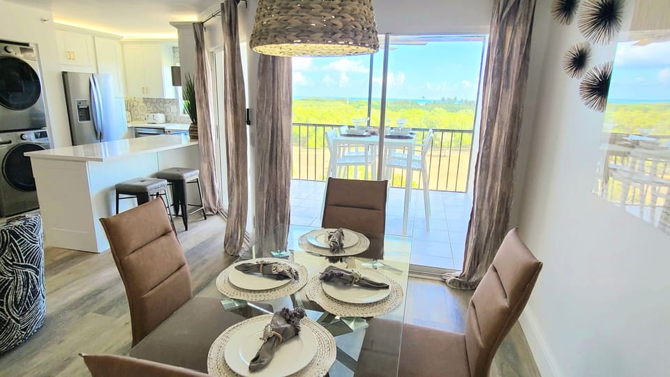 Interior Dining Overlooks Balcony