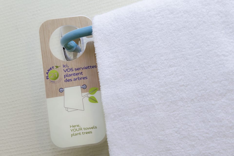 Standard Double Room, 1 Double Bed | Bathroom | Eco-friendly toiletries, hair dryer, towels