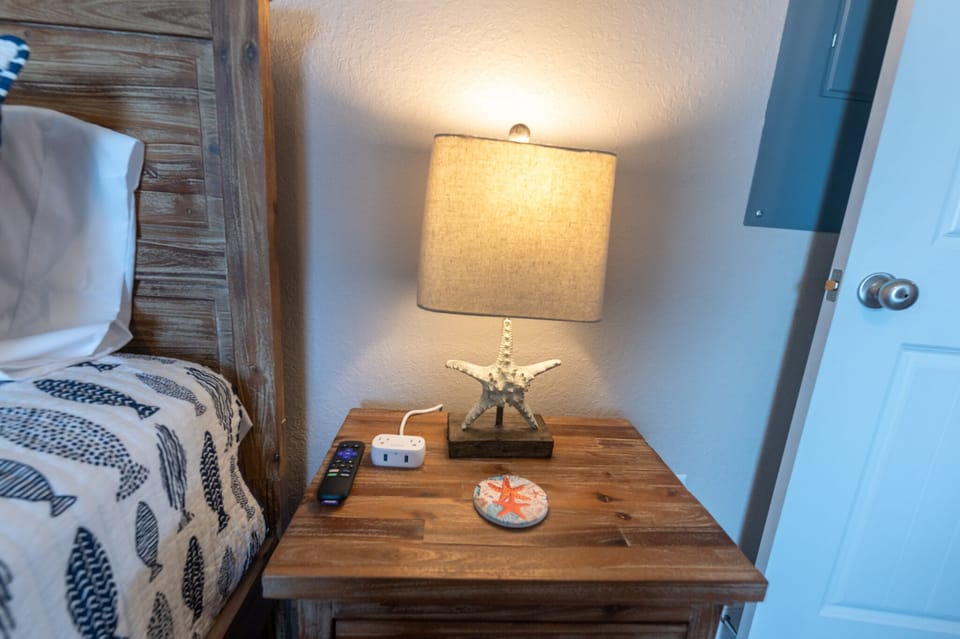 Each bedroom has Roku TV and USB ports to charge your devices....