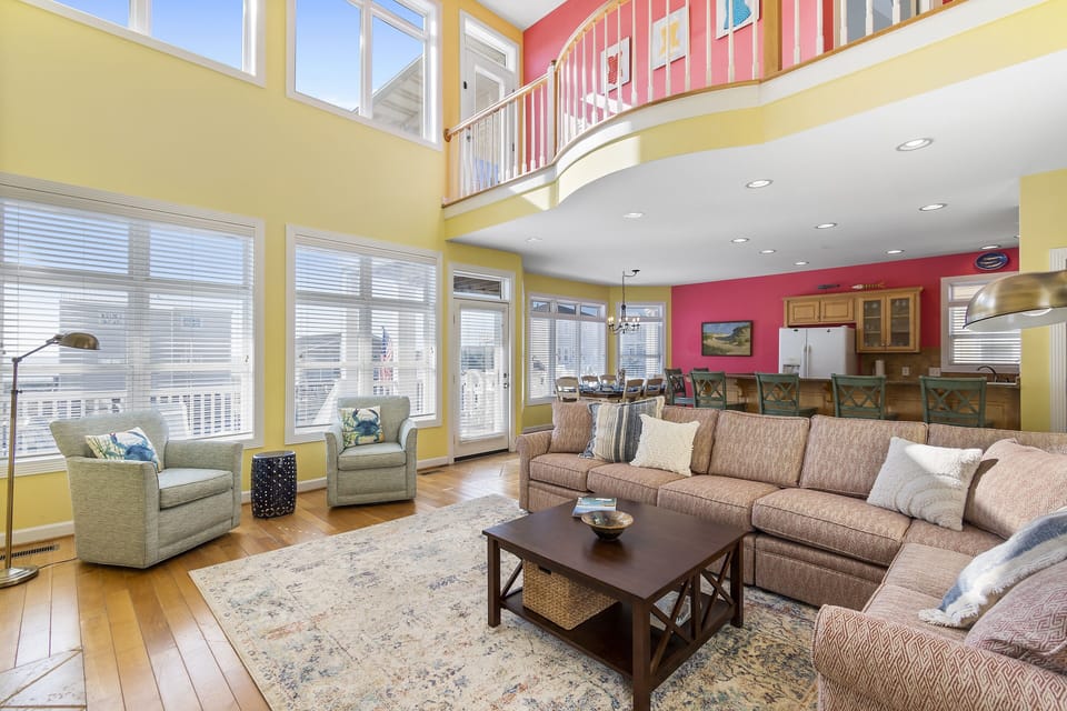 Great Room with Dining Room and Kitchen