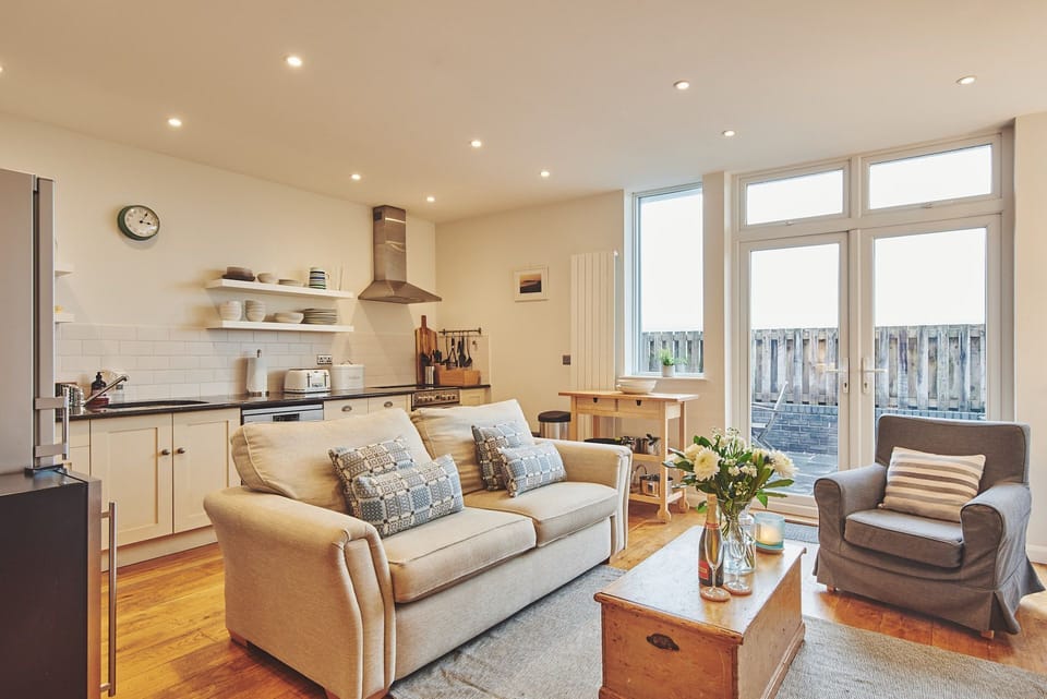 The living room at Ty Gwawr, Gower