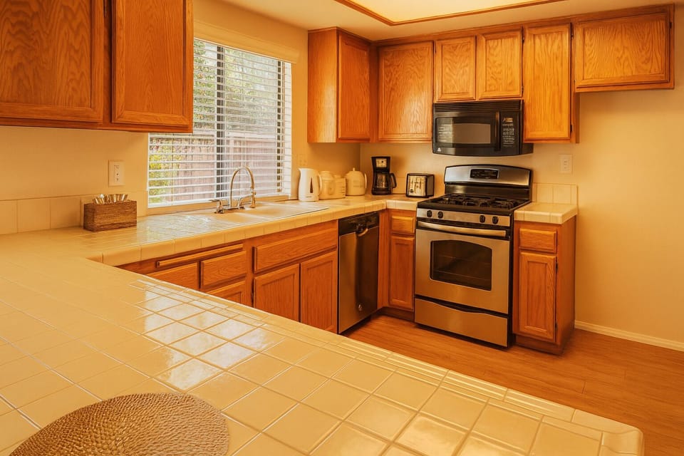 Shared fridge, microwave, paper towels