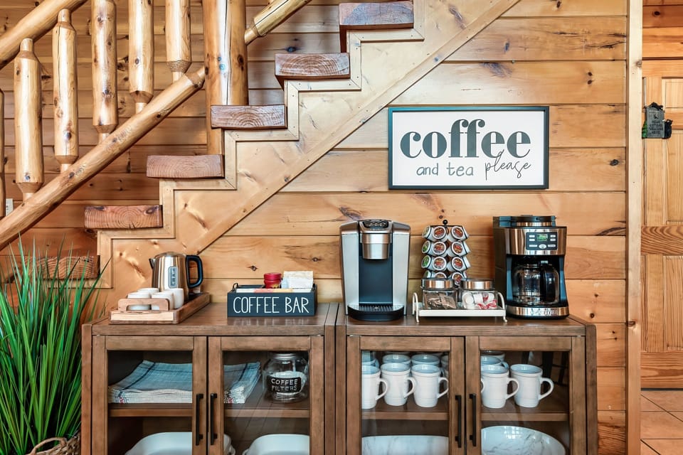 Coffee or tea, anyone? Start the day right with a cup of coffee or tea from our coffee bar. Complimentary Keurig pods and tea bags in limited supply.