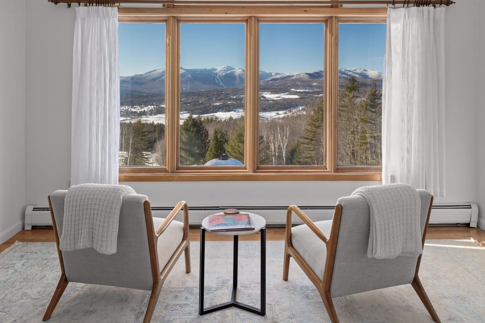 The master bedroom sitting area is perfect for watching sunsets.