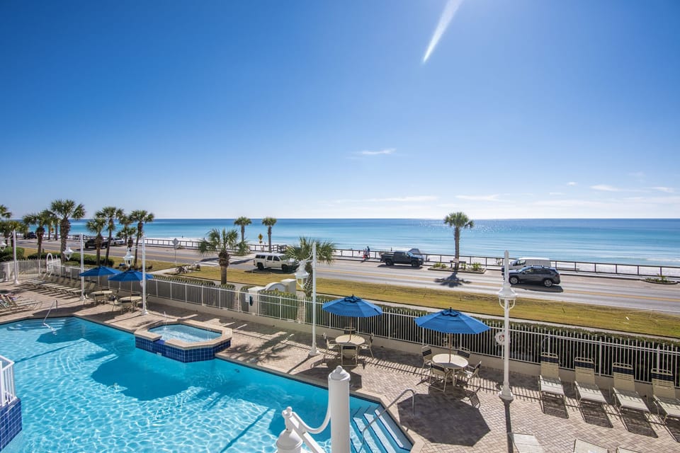 Beach and Gulf Views from the 2nd floor expanded balcony