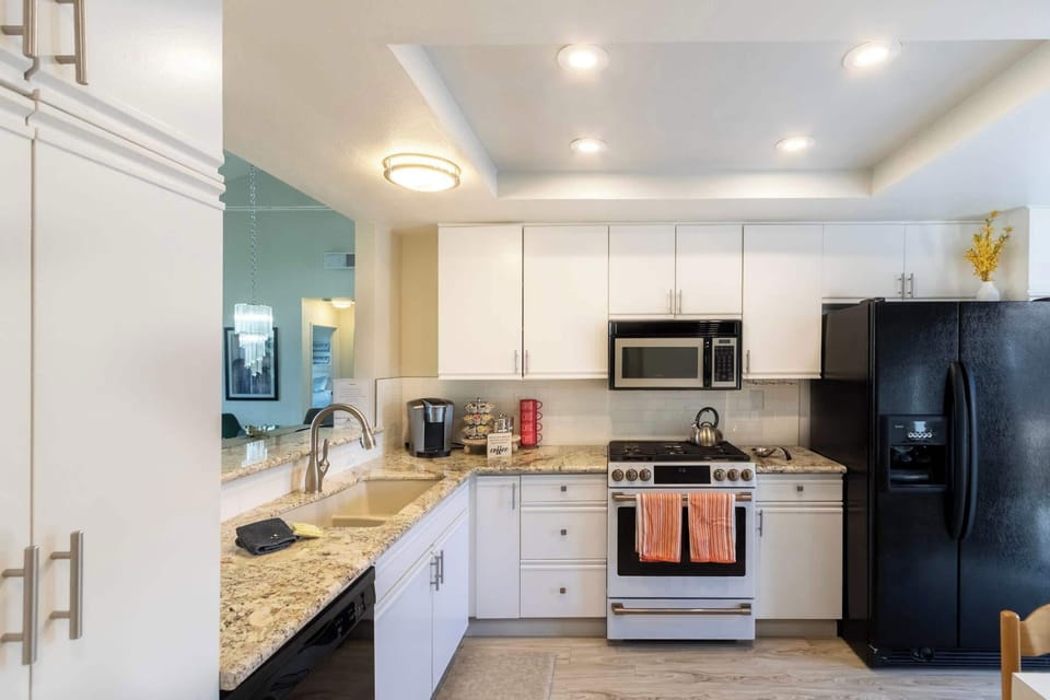Newer appliances, if you decide to cook, We have everything you will need to make a special meal!