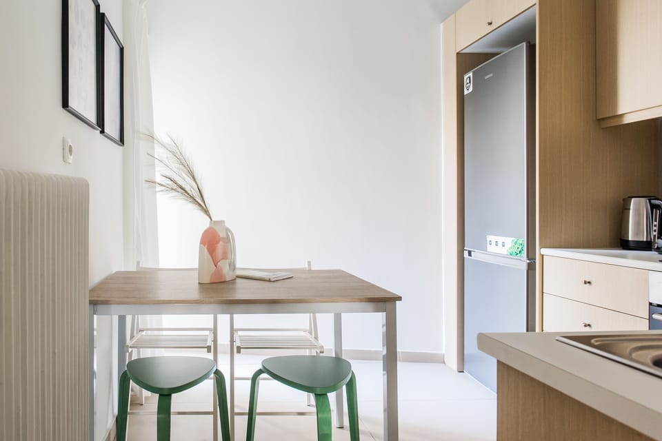 Standard Apartment | Private kitchen | Fridge, oven, stovetop, espresso maker