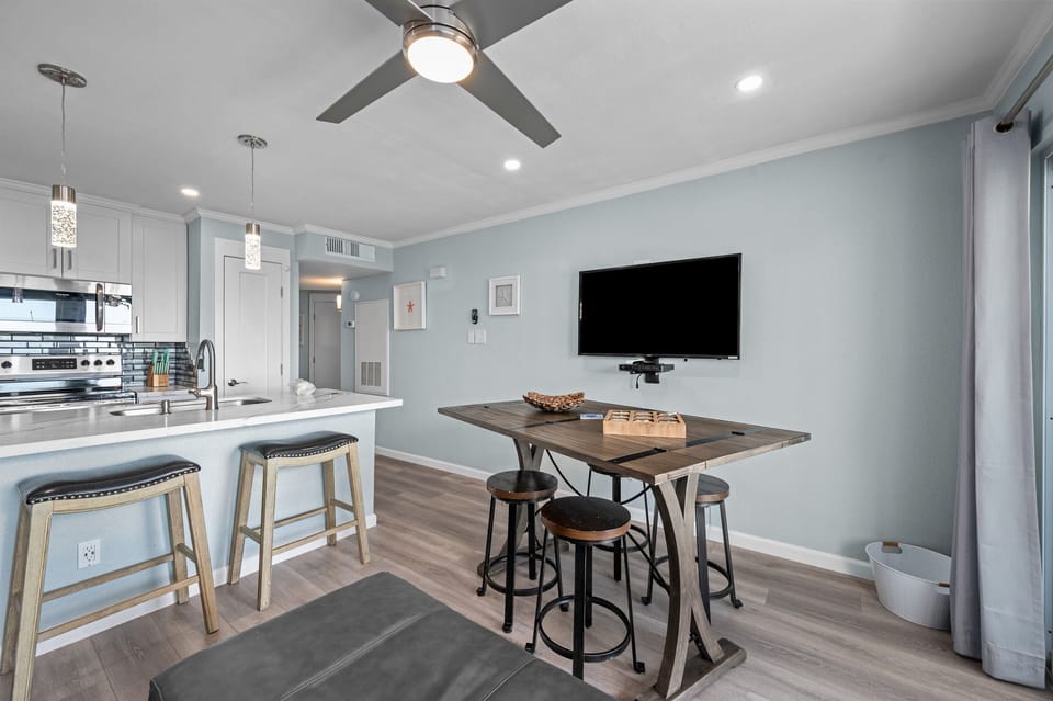 Fold out for dining or games