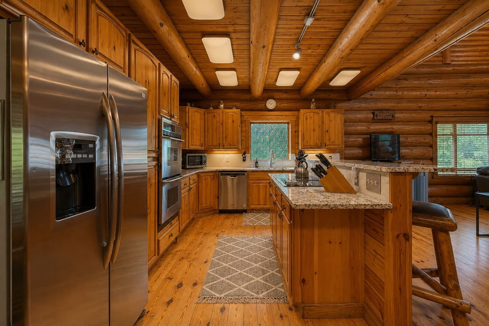 Full Kitchen includes double ovens and dishwasher