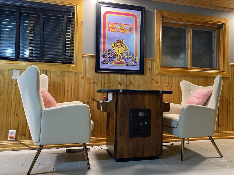 Game room -- Ms. Pac-Man arcade game