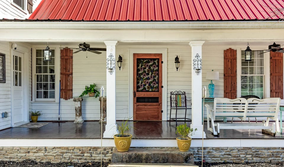 Relax on the Picture Perfect Southern Front Porch with a Mountain View
