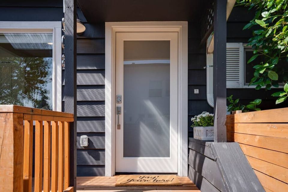 Welcome!  The front door has a smart lock for easy entry.
