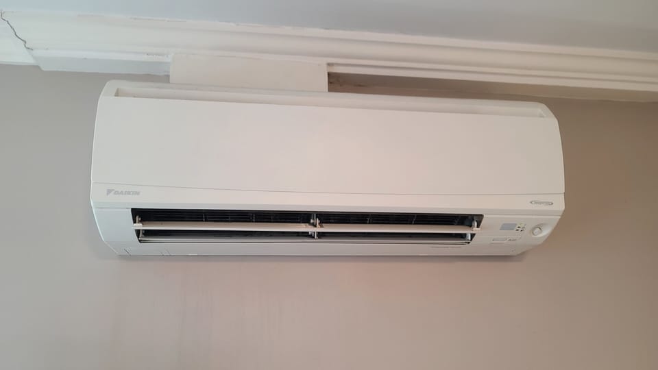 Split Systems in both bedrooms and living room keeps everyone comfortable!