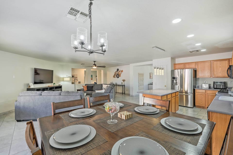 Dining Area | Dishware/Flatware | High Chair | Trash Bags/Paper Towels