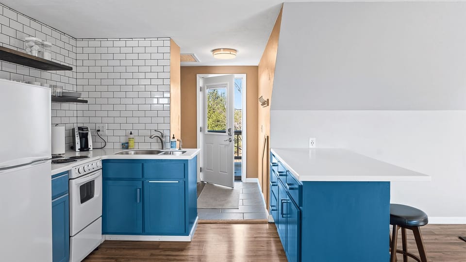 Our kitchen is fully equipped with everything you need to feel at home while staying here.