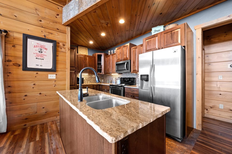 Fully stocked kitchen