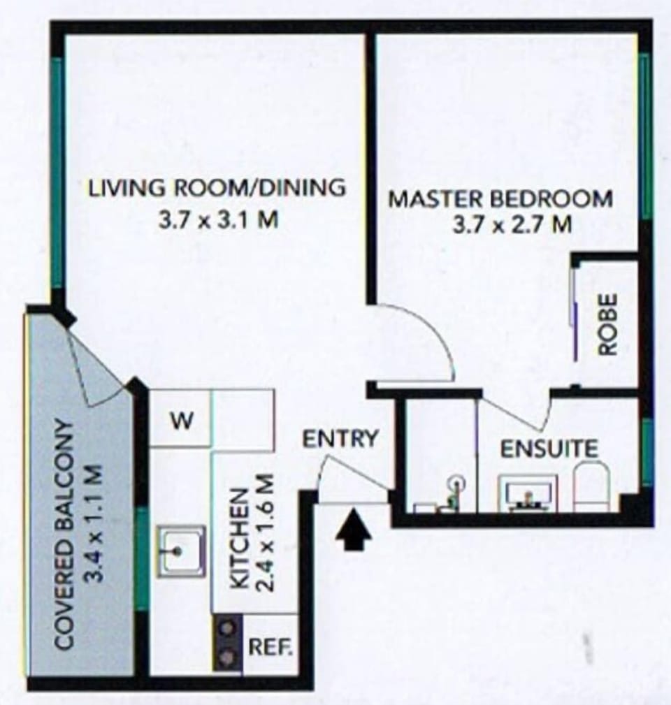 Floorplan of the apartment