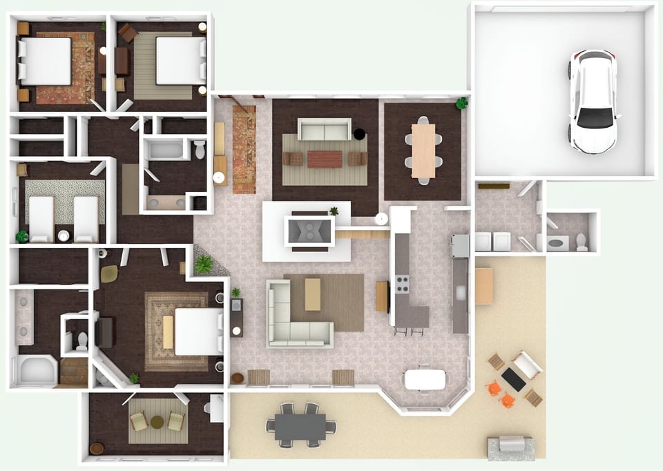 Floor plan rendering
