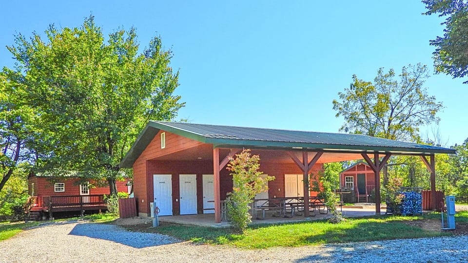 Kozy Kabin #1, Kozy Kabins #2/3, pavilion.