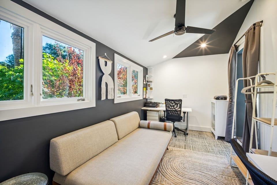 Indoors, Ceiling Fan, Couch, Furniture, Living Room