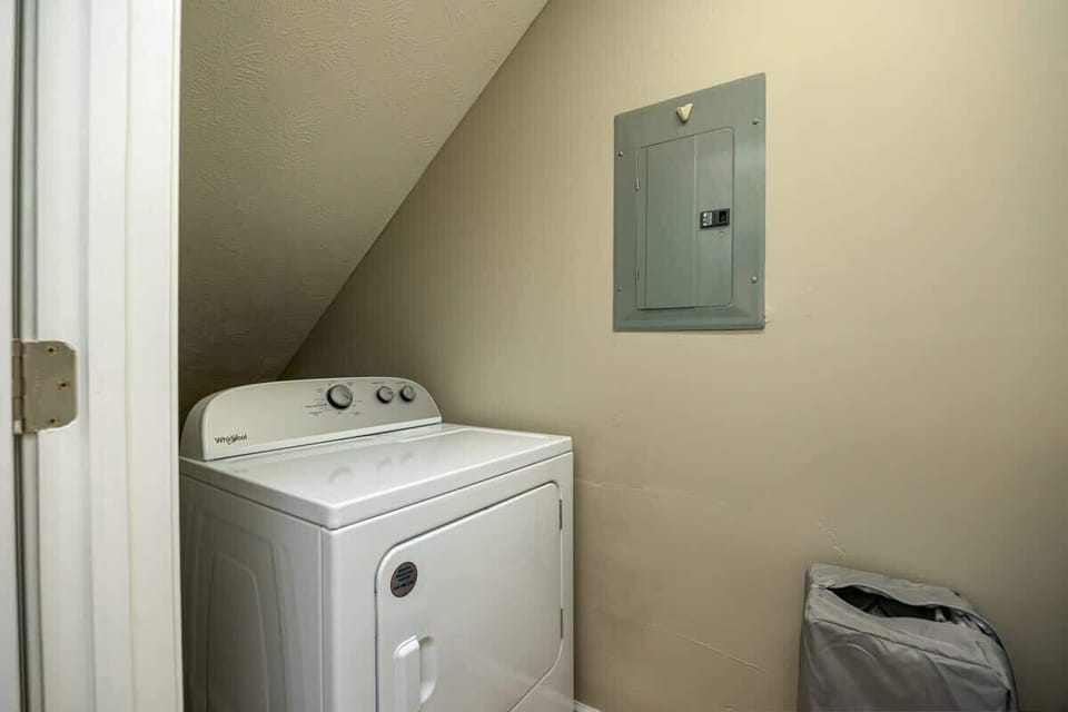 Staying with us for a while? No problem! We have a washer & dryer right inside the house for you to use!