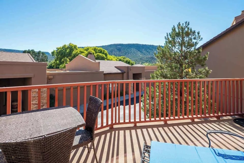 Watch the sunrise over the mesa!