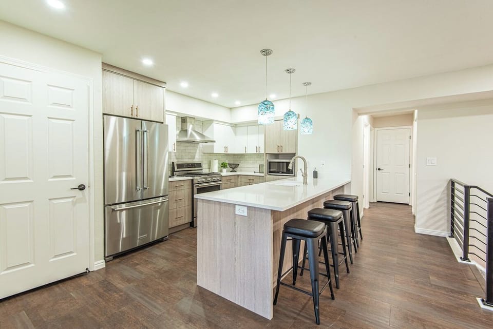 A chef's dream! Our fully equipped kitchen has everything you need to whip up delicious meals.