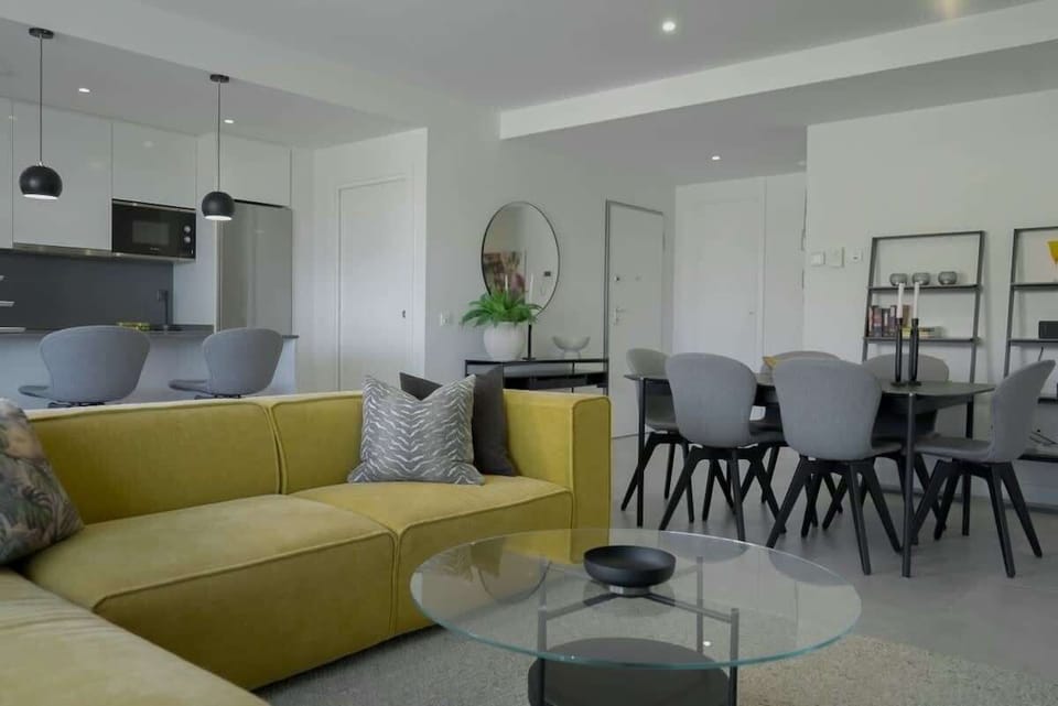 Living room with dining area