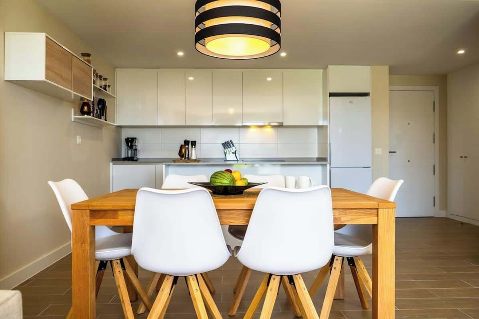 Dining area and kitchen