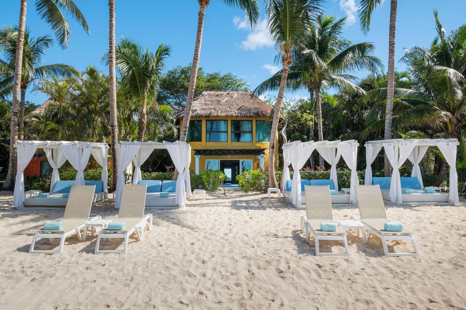 On the beach, scuba diving, windsurfing, kayaking