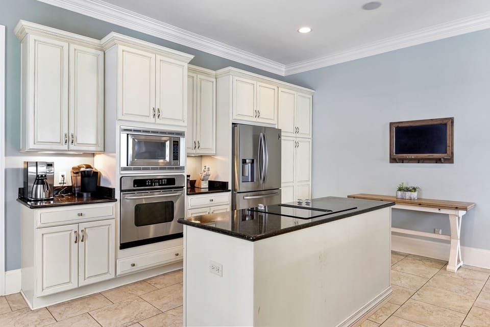 Fully stocked kitchen w/ Stainless Steel appliances