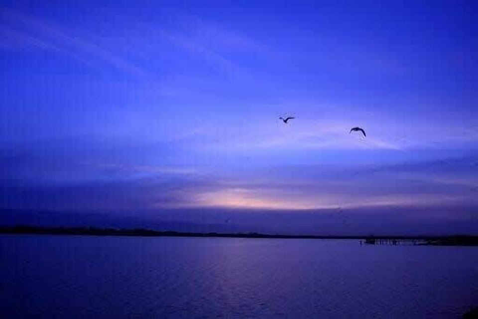 Ocean Grove boat ramp at sunset